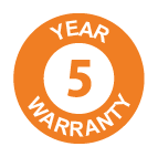 5 Year Warranty