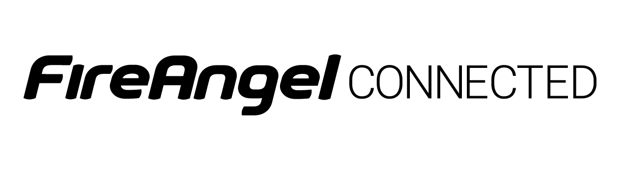 Logo 'FireAngel Connected' (Black)